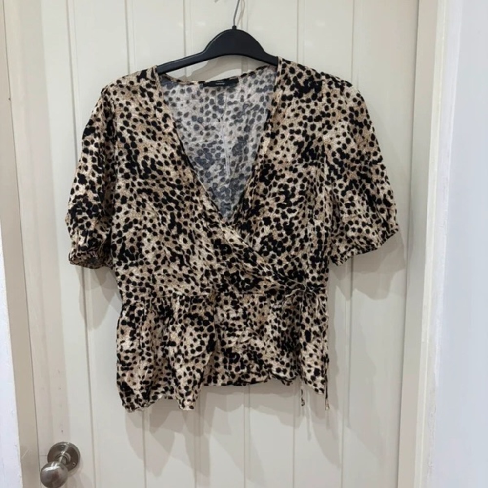 George Animal Print Blouse